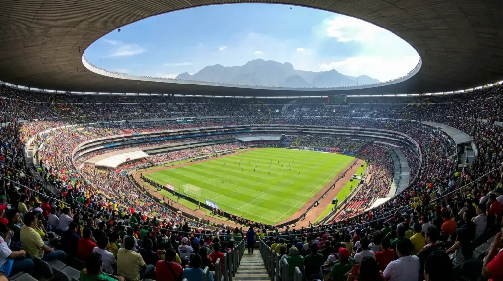 Estadio Azteca w Meksyku — stadion meczu otwarcia Mistrzostw Świata 2026, legendarny obiekt trzech mundiali