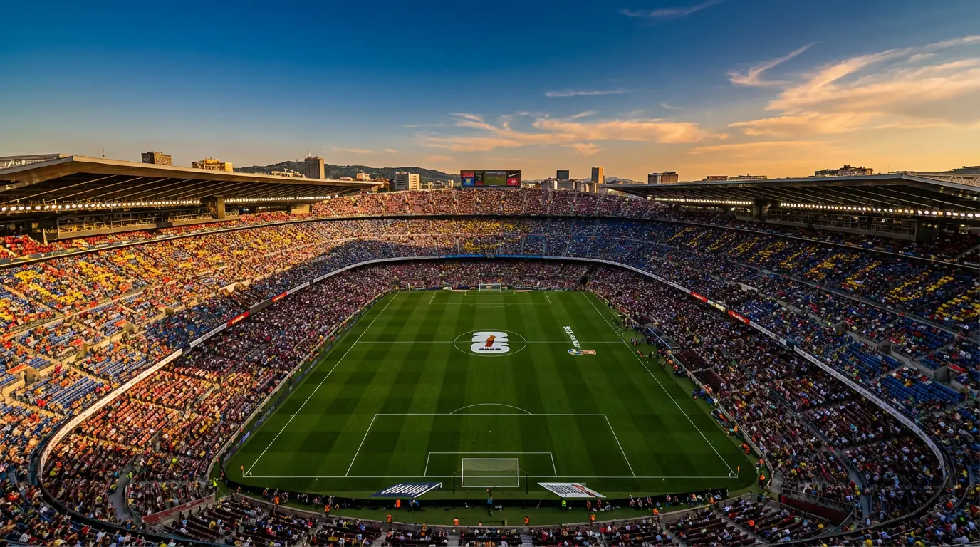 Panorama MetLife Stadium przygotowanego do finału Mistrzostw Świata 2026
